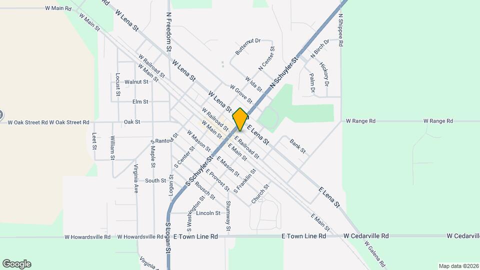 118 E Railroad St Map and Location Details