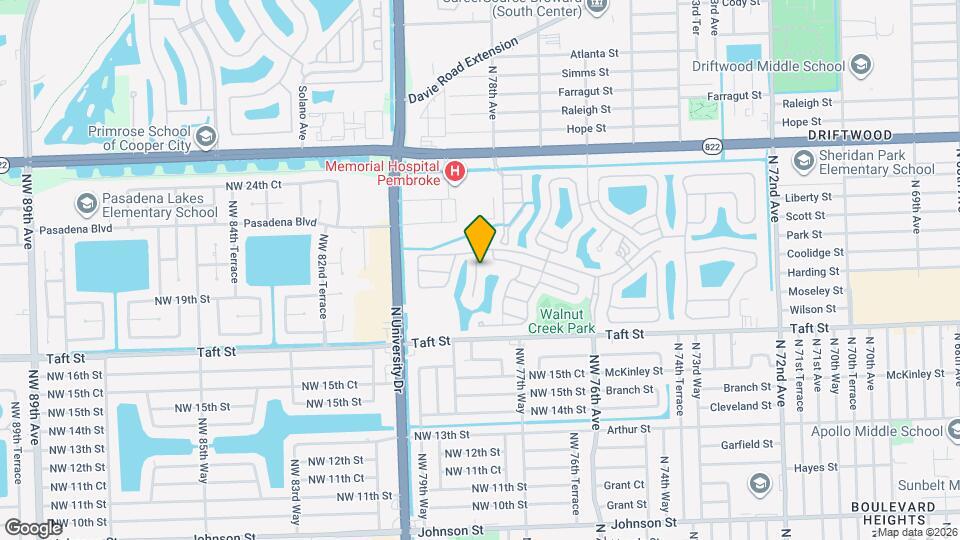 1805 NW 78th Way Map and Location Details