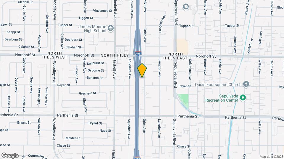 8923 Orion Ave Mapa y Detalles de la Ubicación