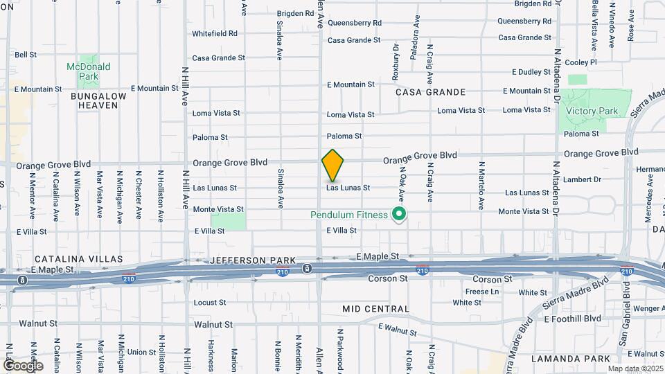 1843 Las Lunas St Map and Location Details