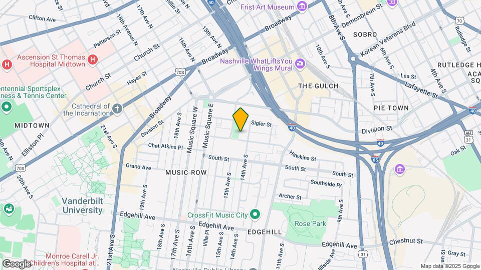 1406 Hawkins St Mapa y Detalles de la Ubicación