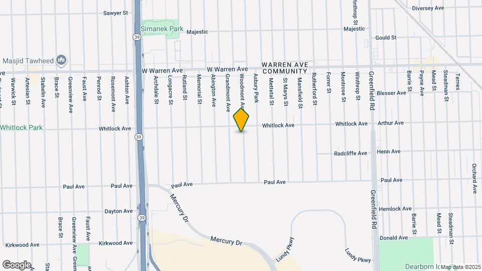6515 Woodmont Ave Map and Location Details