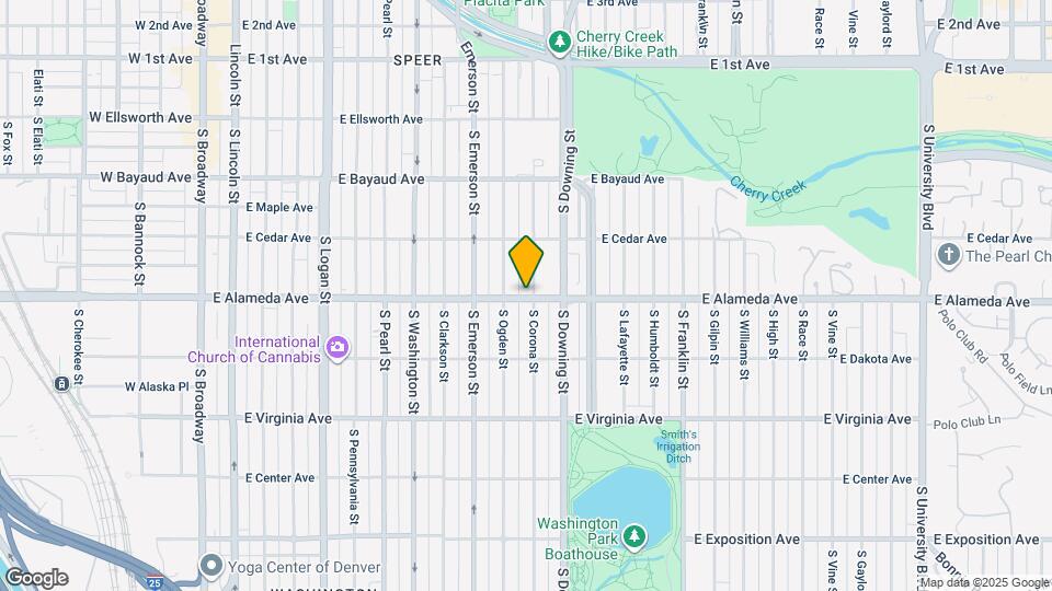 295 S Corona St Map and Location Details