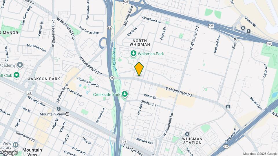 50 E Middlefield Rd Map and Location Details
