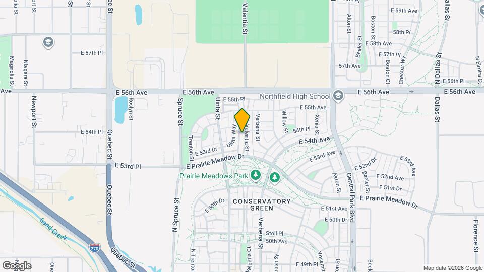 5437 Valentia St Map and Location Details