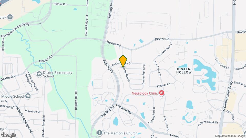 1565 Dexter Run W Map and Location Details