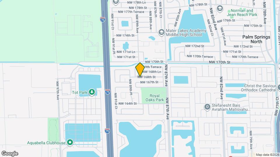 8894 NW 168th St Mapa y Detalles de la Ubicación