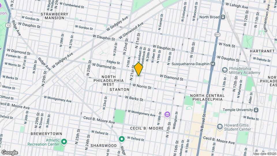 2030 N Woodstock St Map and Location Details