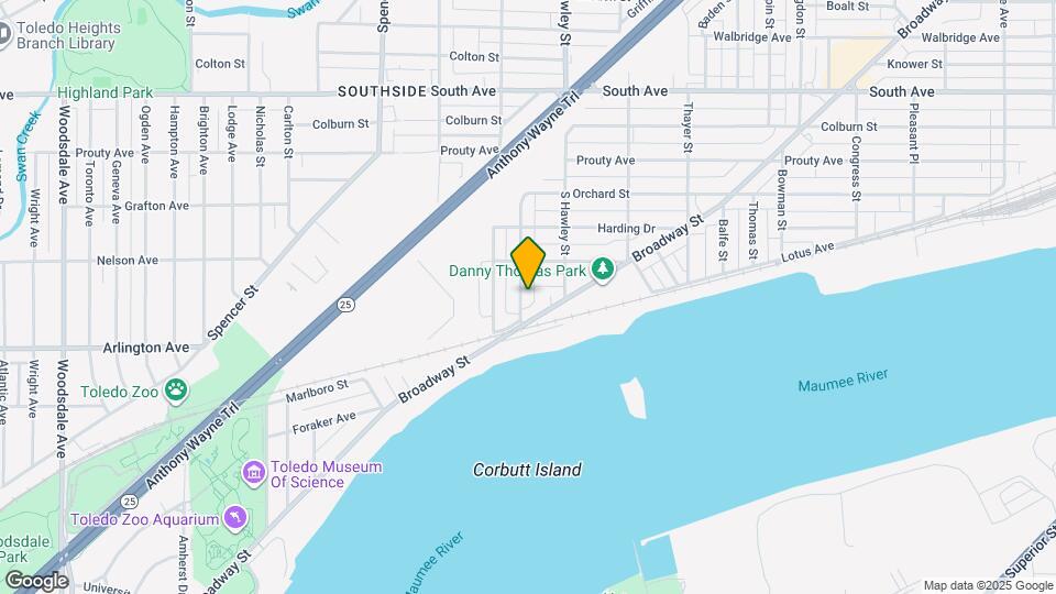 837 Lorain St Map and Location Details