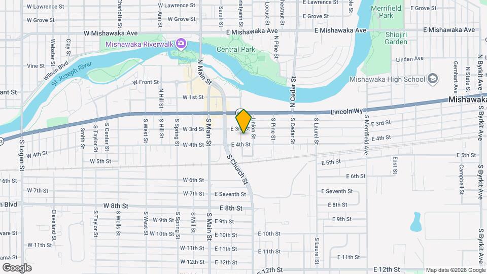 216 S Race St Map and Location Details