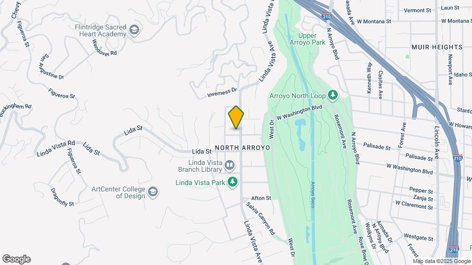 1465 Linda Vista Ave Mapa y Detalles de la Ubicación