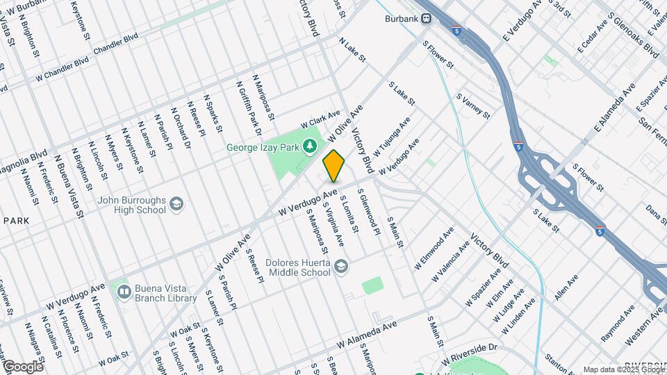 1101 W Verdugo Ave Map and Location Details