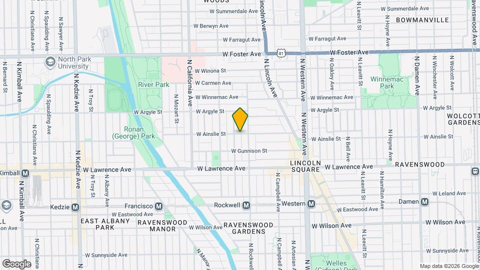 2629 W Ainslie St Map and Location Details