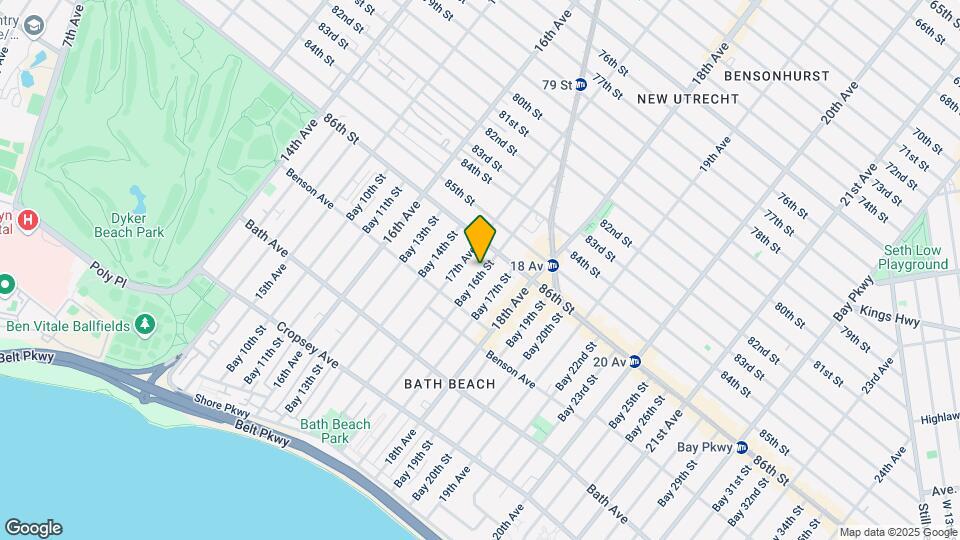 86-32 Bay 16th St Mapa y Detalles de la Ubicación