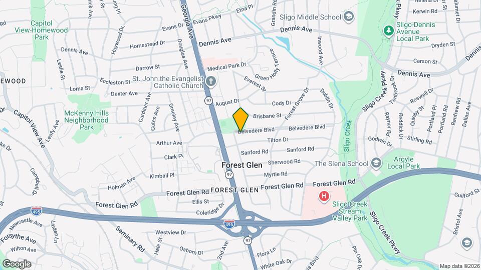 1812 Belvedere Blvd Map and Location Details