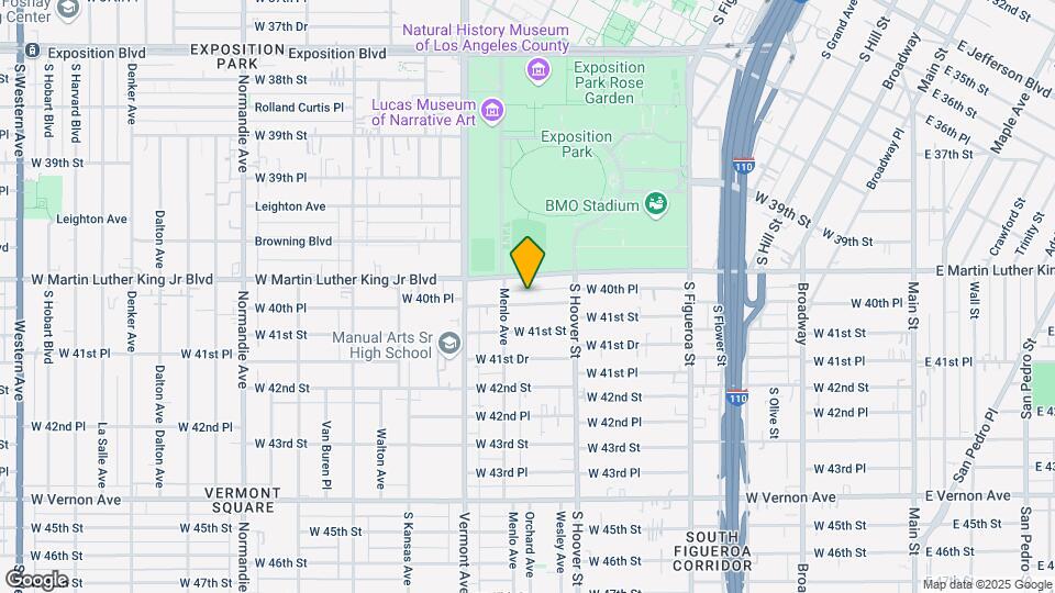 851 W 40th Pl Map and Location Details