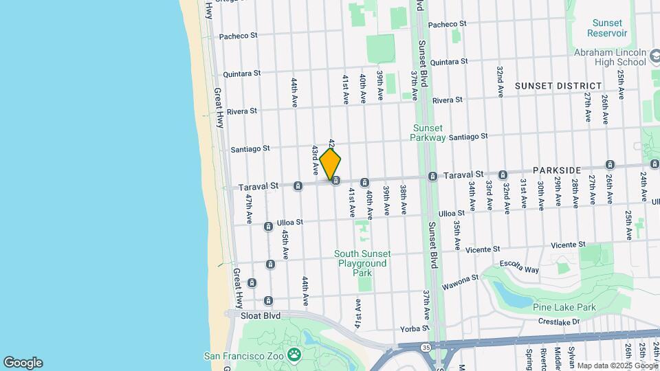 3215 Taraval St Map and Location Details