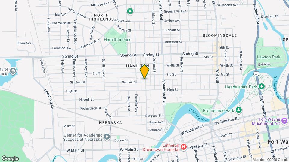 1303 St Marys Ave Map and Location Details