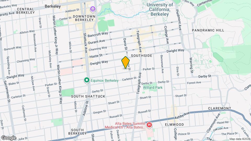 2550 Dana St Map and Location Details