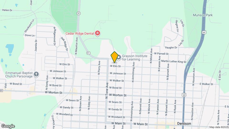 1001 W Elm St Map and Location Details