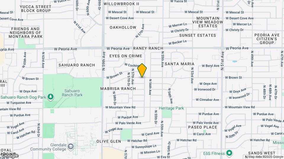 5623 W Brown St Map and Location Details