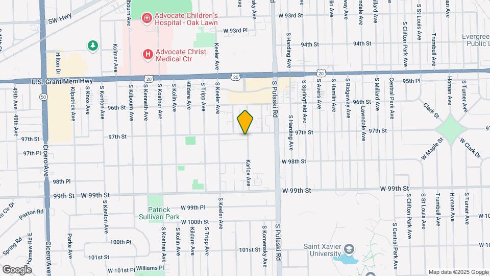 9700 S Karlov Ave Map and Location Details