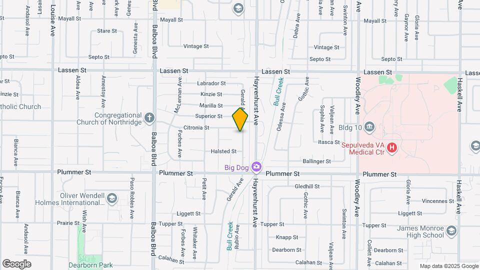 9635 Gerald Ave Map and Location Details