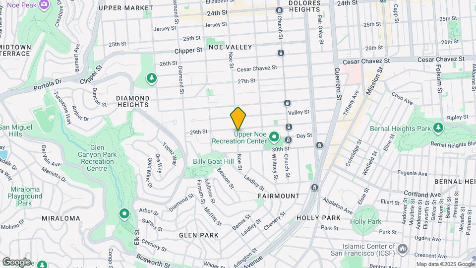 1617 Noe St Map and Location Details