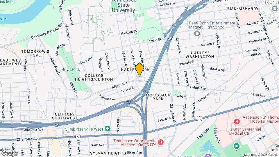 2910 Clifton Ave Mapa y Detalles de la Ubicación