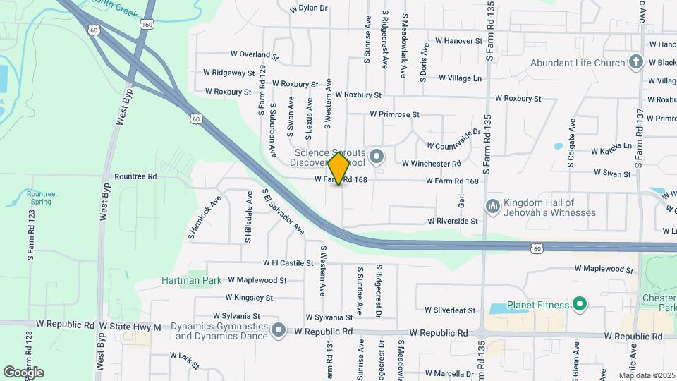 3821 S Leawood Ave Map and Location Details