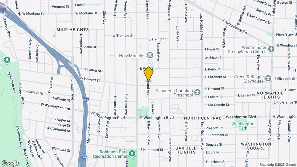 1569 N Raymond Ave Map and Location Details