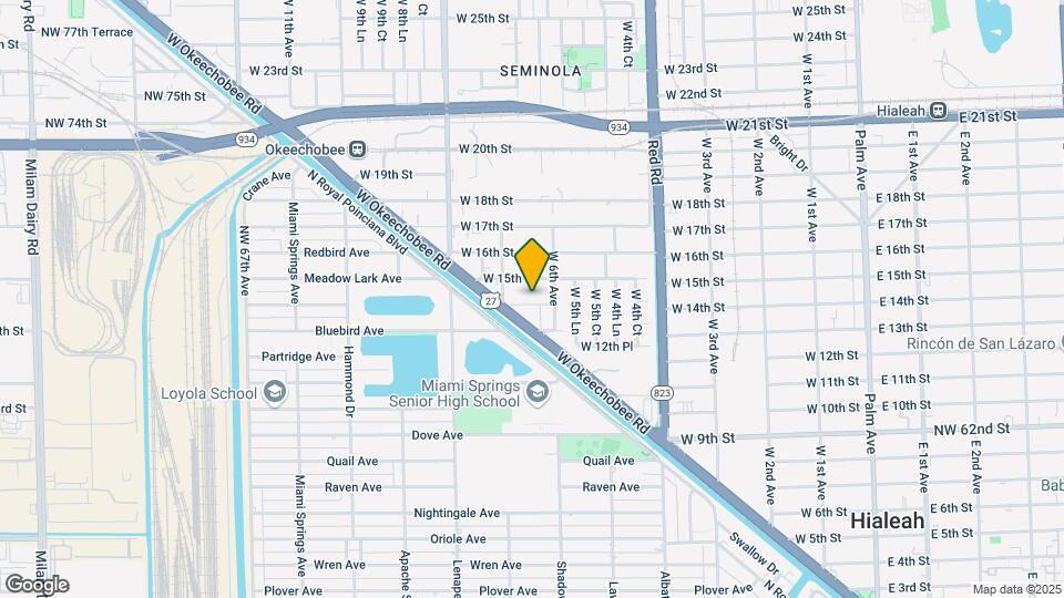 649 W 14th St, Unit 649 W 14th st Hialeah ,FL Mapa y Detalles de la Ubicación