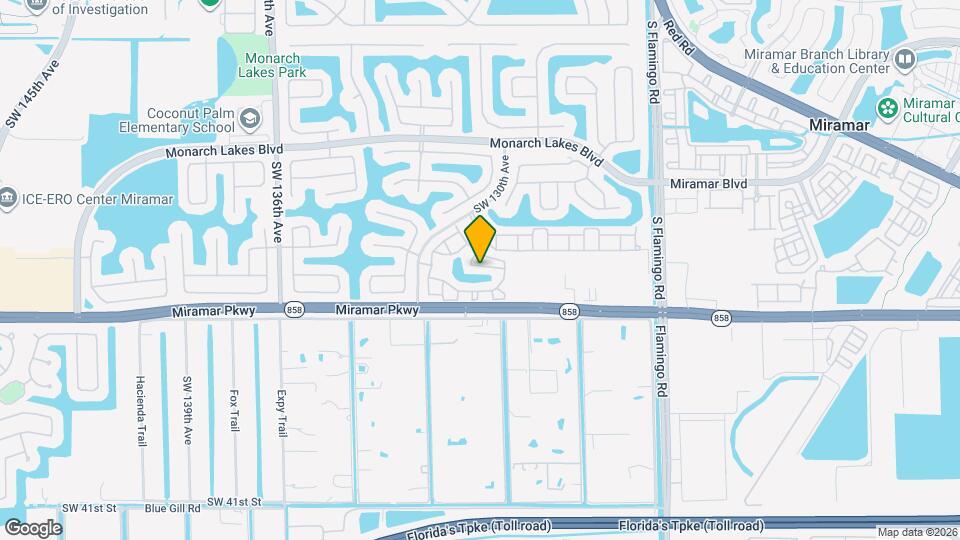 12874 SW 31st St Map and Location Details