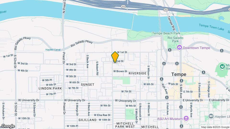 305 S Hardy Dr Map and Location Details