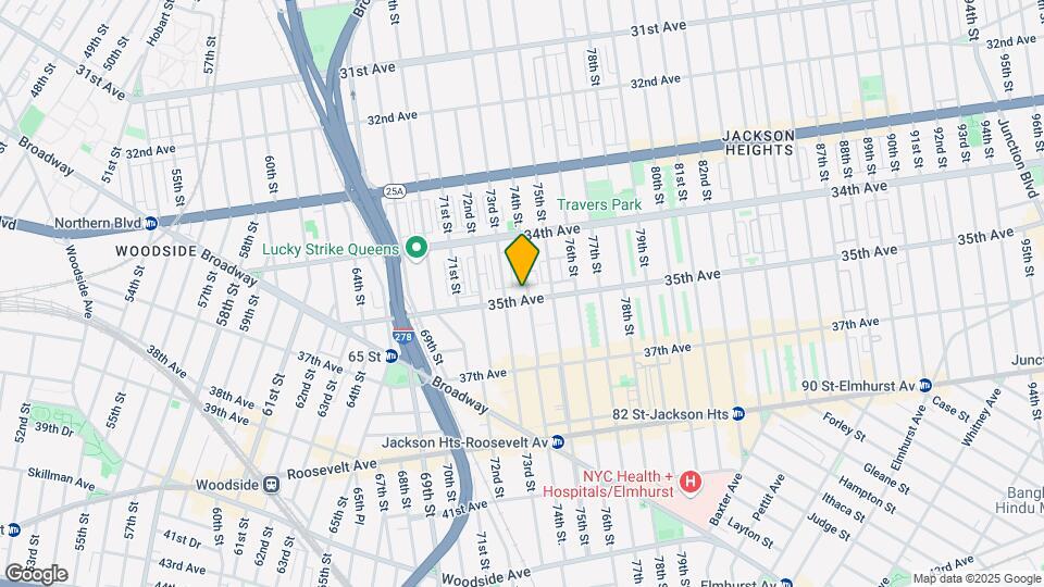3458 74th St Map and Location Details
