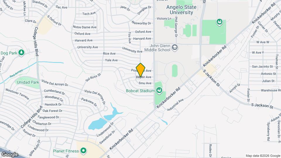 2501 Baylor Ave Map and Location Details