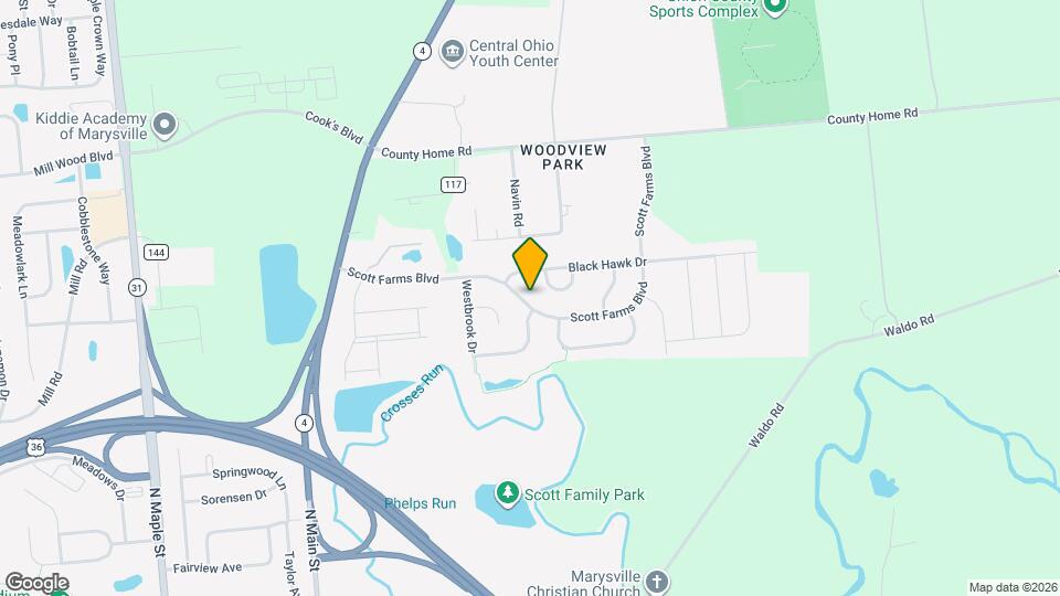 410 Scott Farms Blvd Map and Location Details