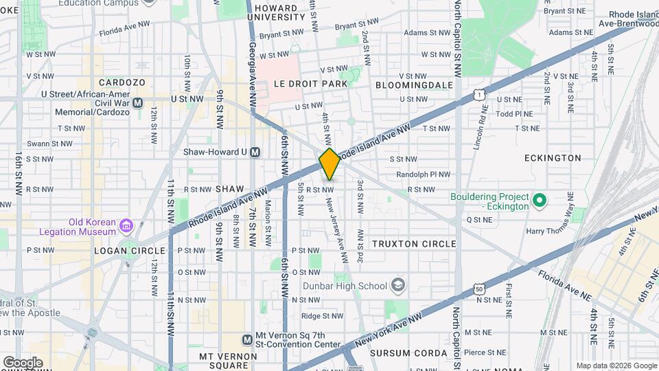 1701 New Jersey Ave NW Map and Location Details