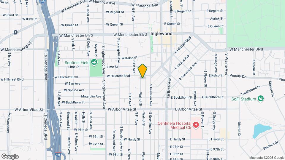 612 Walnut St Map and Location Details