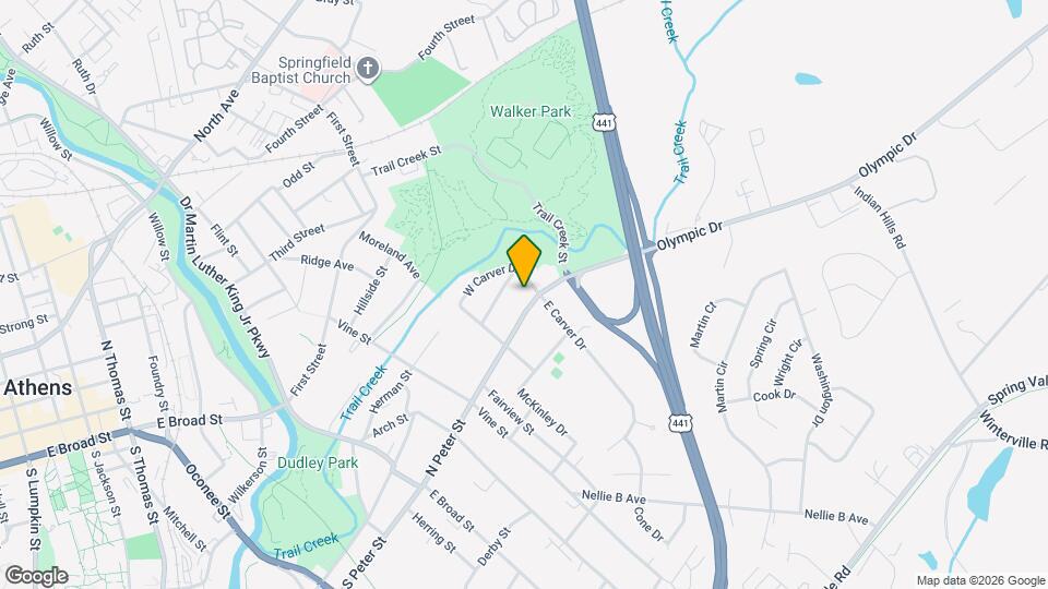 549 N Peter St Map and Location Details