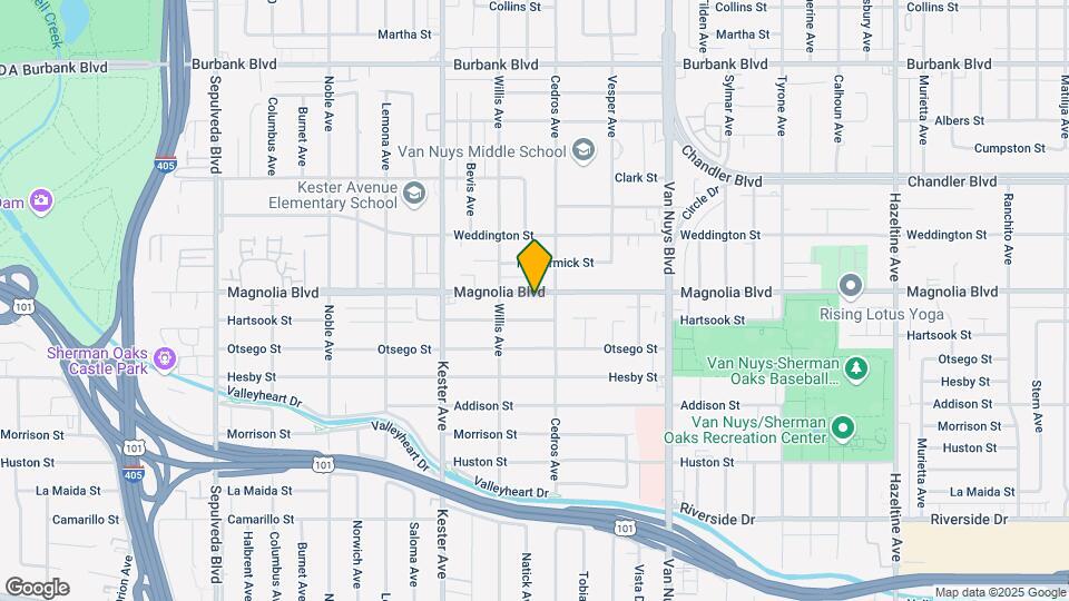 14722 Magnolia Blvd Mapa y Detalles de la Ubicación
