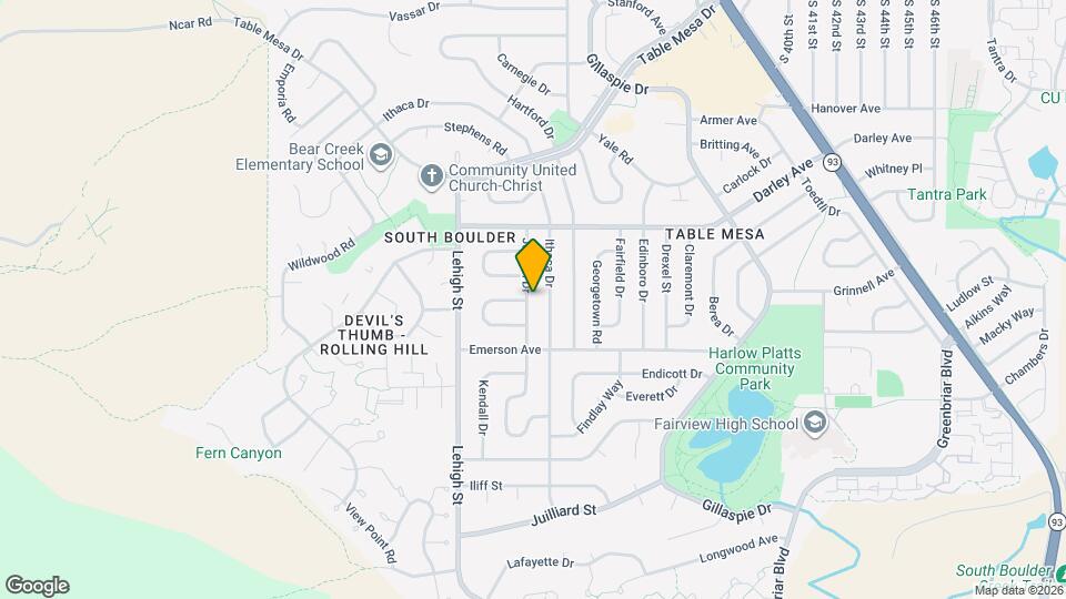 1290 Judson Dr Map and Location Details
