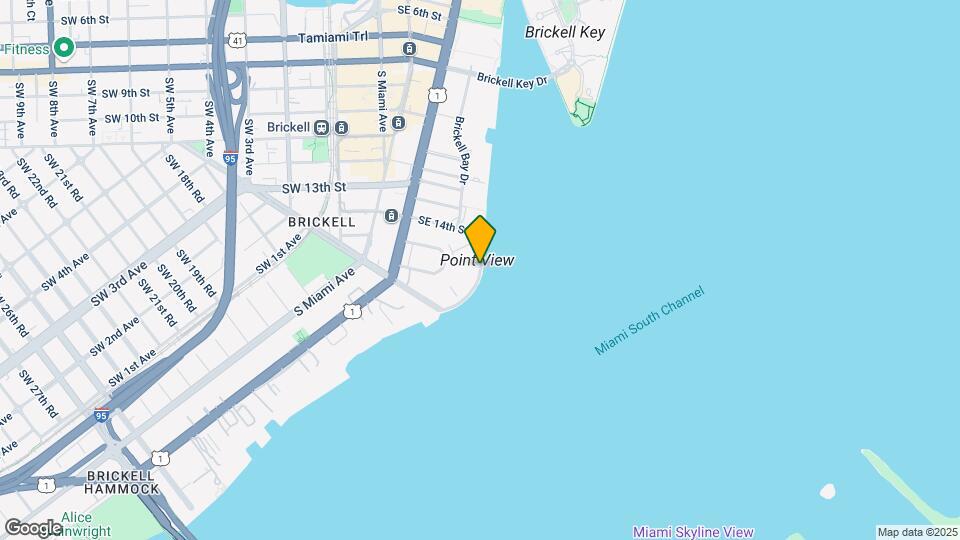 1430 Brickell Bay Dr Map and Location Details