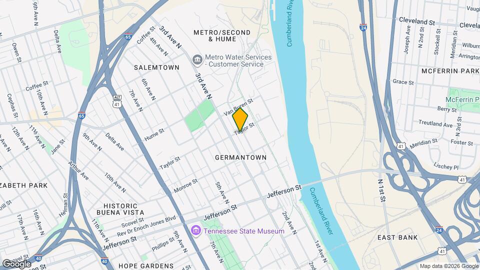 Taylor Germantown Mapa y Detalles de la Ubicación