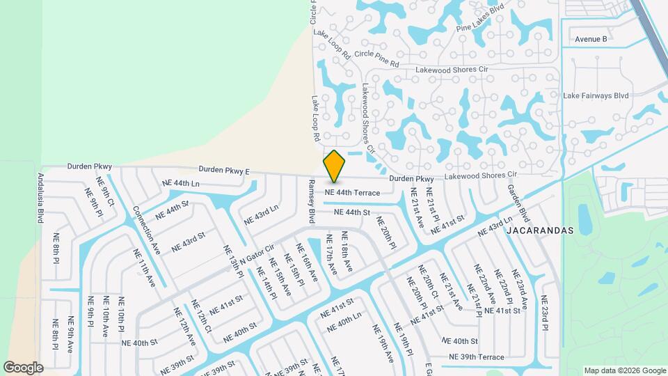 1701 NE 44th Terrace Map and Location Details