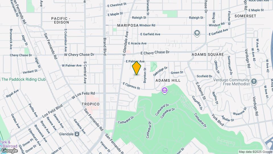1256 Mariposa St Map and Location Details