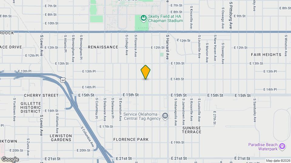 1407 S Florence Pl Map and Location Details