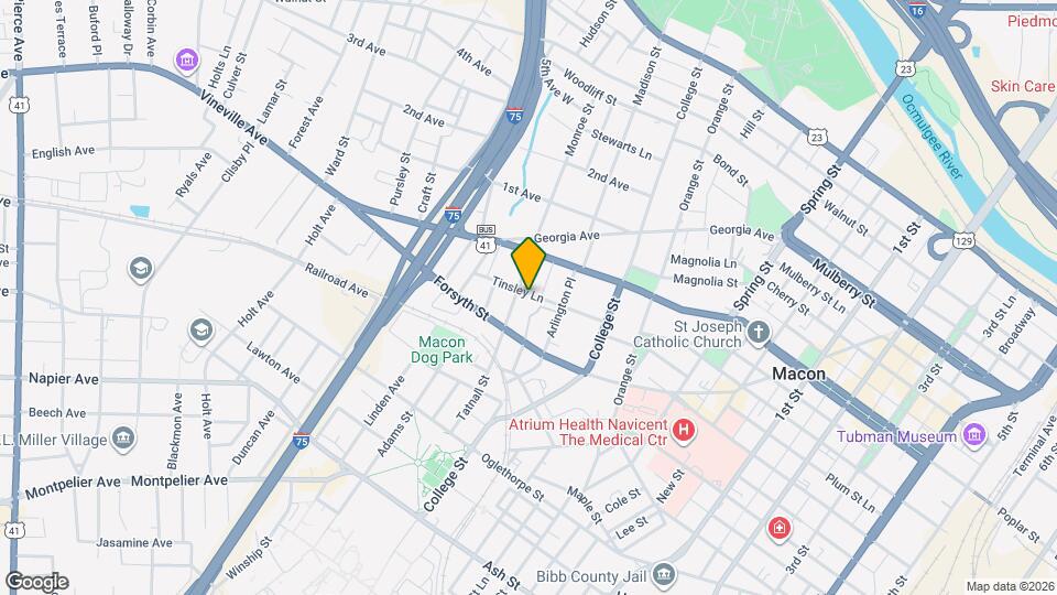 608 Monroe St, Unit B Map and Location Details