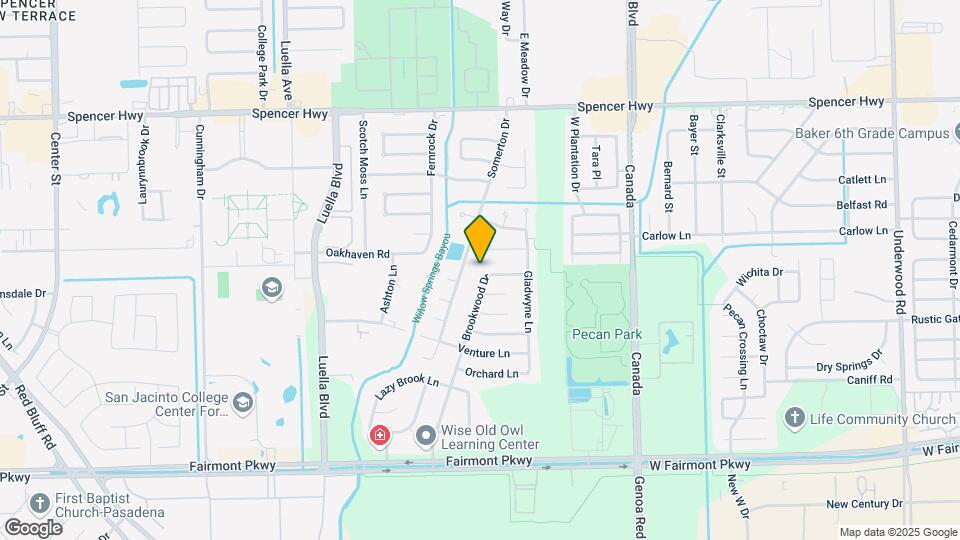 3438 Brookwood Dr Map and Location Details