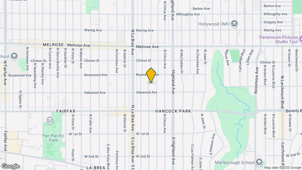 424 N Orange Dr Map and Location Details